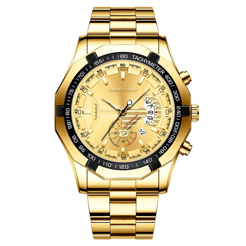 UTHAI Men’s Luxury Quartz Watch – Night Light, Business Style