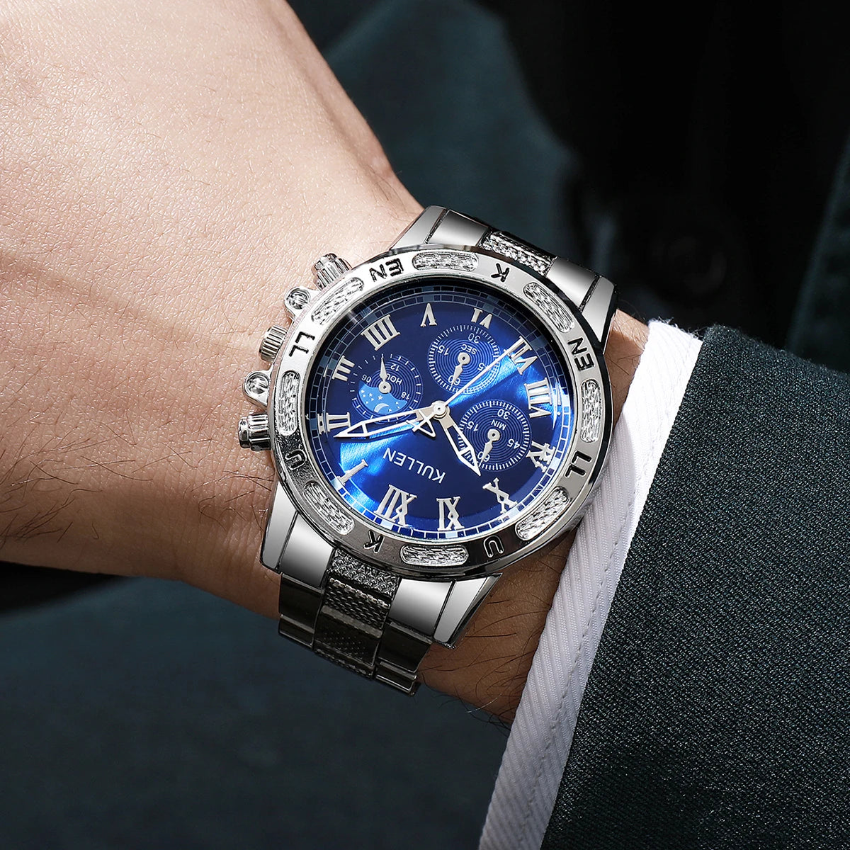 Luxury Large Dial Men’s Quartz Watch – Business & Fashion