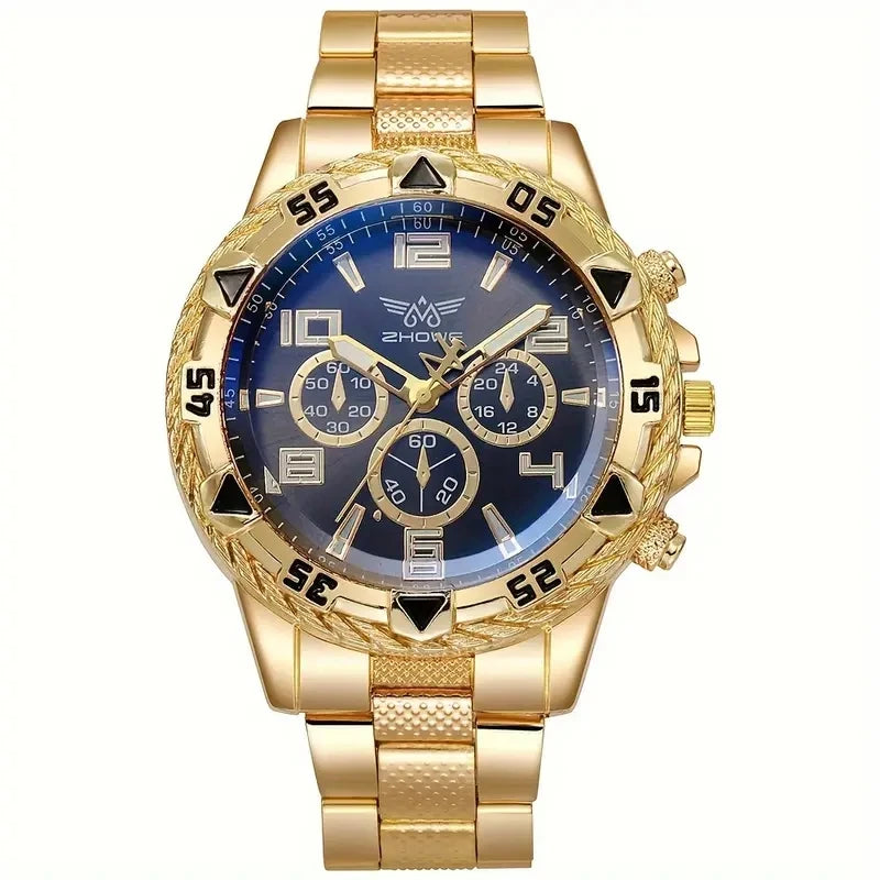 Men’s Large Dial Quartz Watch – Fashion, Business, Gift Idea
