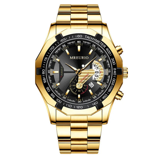 UTHAI Men’s Luxury Quartz Watch – Night Light, Business Style