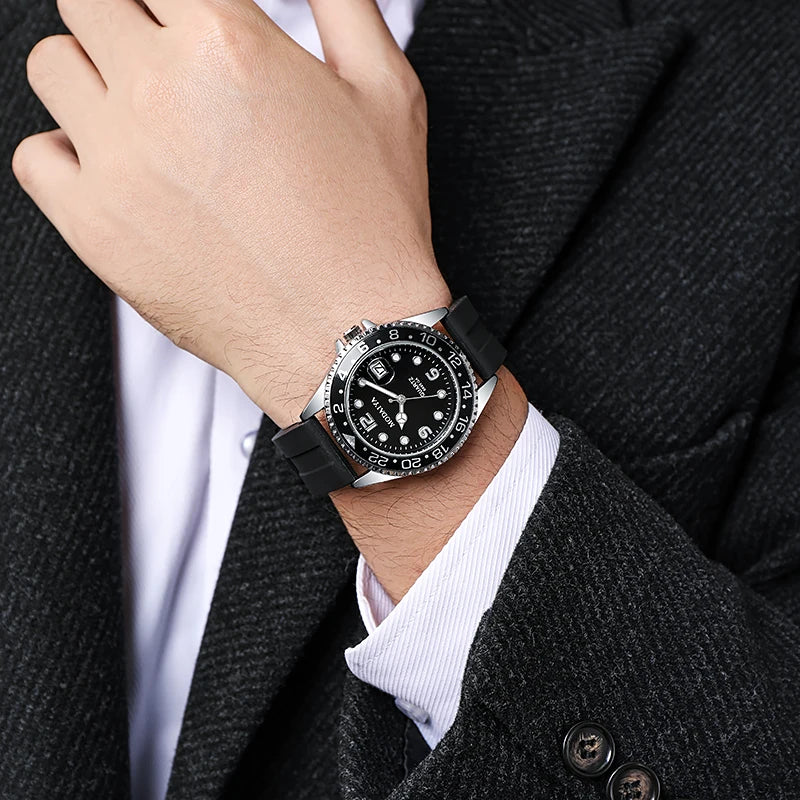 2022 Men’s Fashion Quartz Watch – Stainless Steel, Luxury Brand