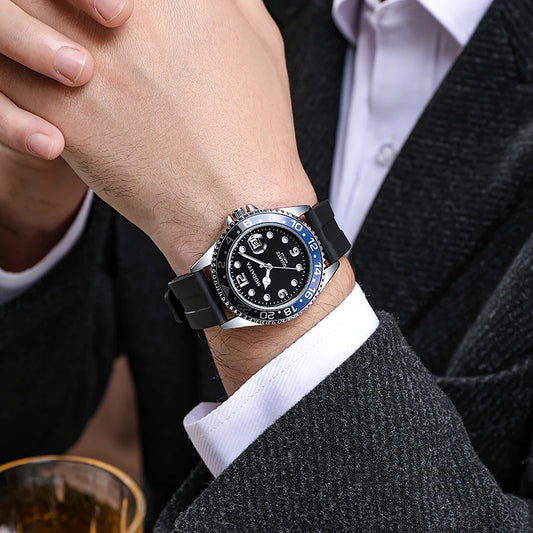 2022 Men’s Fashion Quartz Watch – Stainless Steel, Luxury Brand