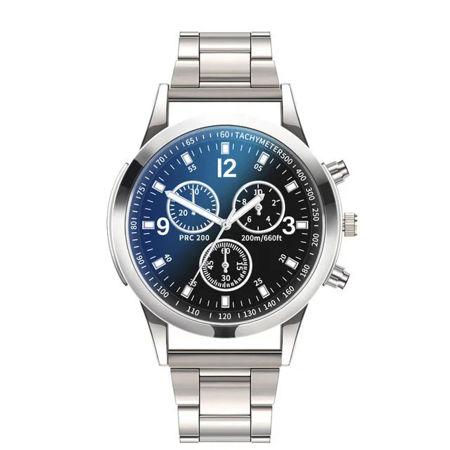 Luxury Men’s Quartz Watch – Stainless Steel, Casual, Business