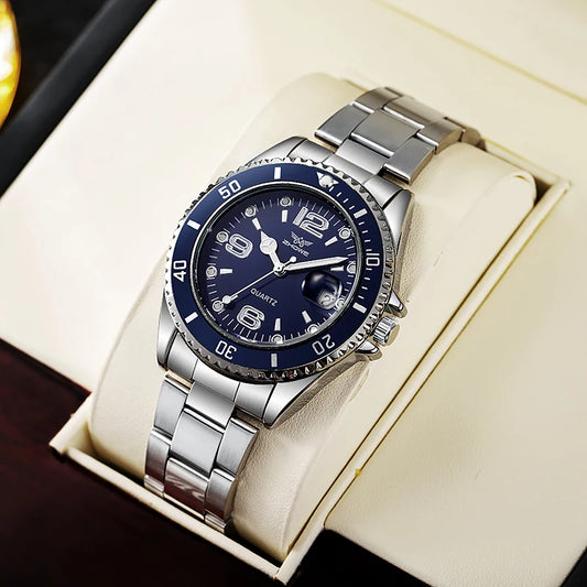 2024 Men’s Fashion Quartz Watch – Calendar, High Quality